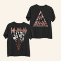 Def Leppard Merch Chrome Logo Live 2026 Black T-Shirt Def Leppard Tour Merch Rock Fan Gifts