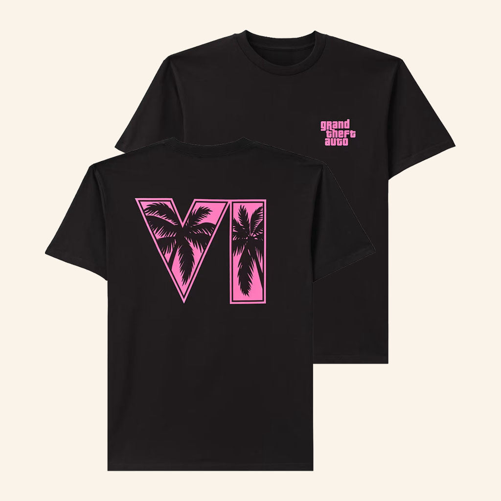 Rockstar Games Merch 2026 Grand Theft Auto VI Logo T-Shirt GTA 6 Merch Present For Gamers