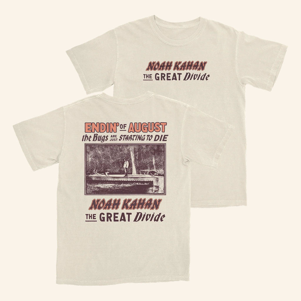 Noah Kahan Merch 2026 End Of August T-Shirt The Great Divide Merch Music Related Gifts