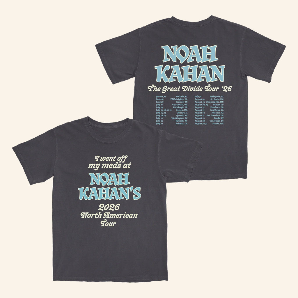 Noah Kahan Merch 2026 Off My Meds T-Shirt NK The Great Divide Merch Gifts For Music Nerds
