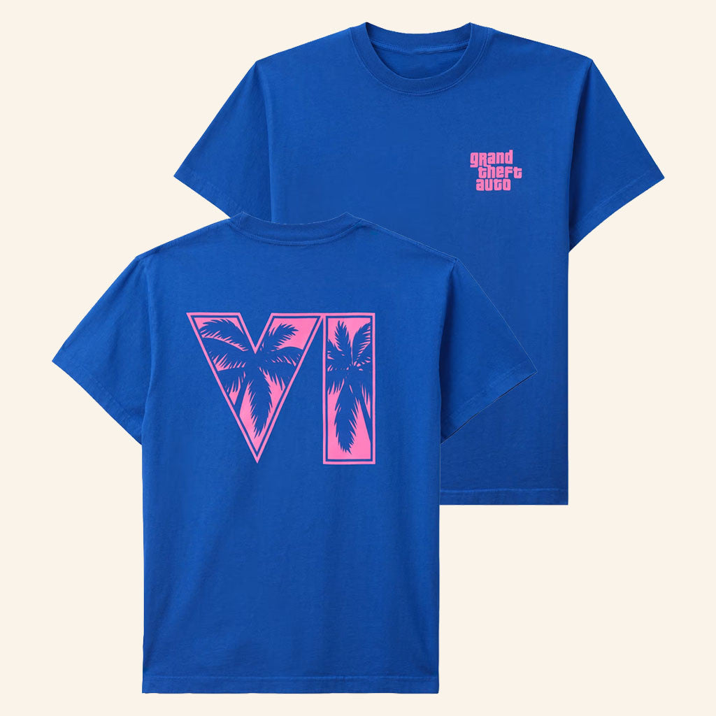 Rockstar Games Merch 2026 Grand Theft Auto VI Logo T-Shirt GTA 6 Merch Gifts For Game Lovers