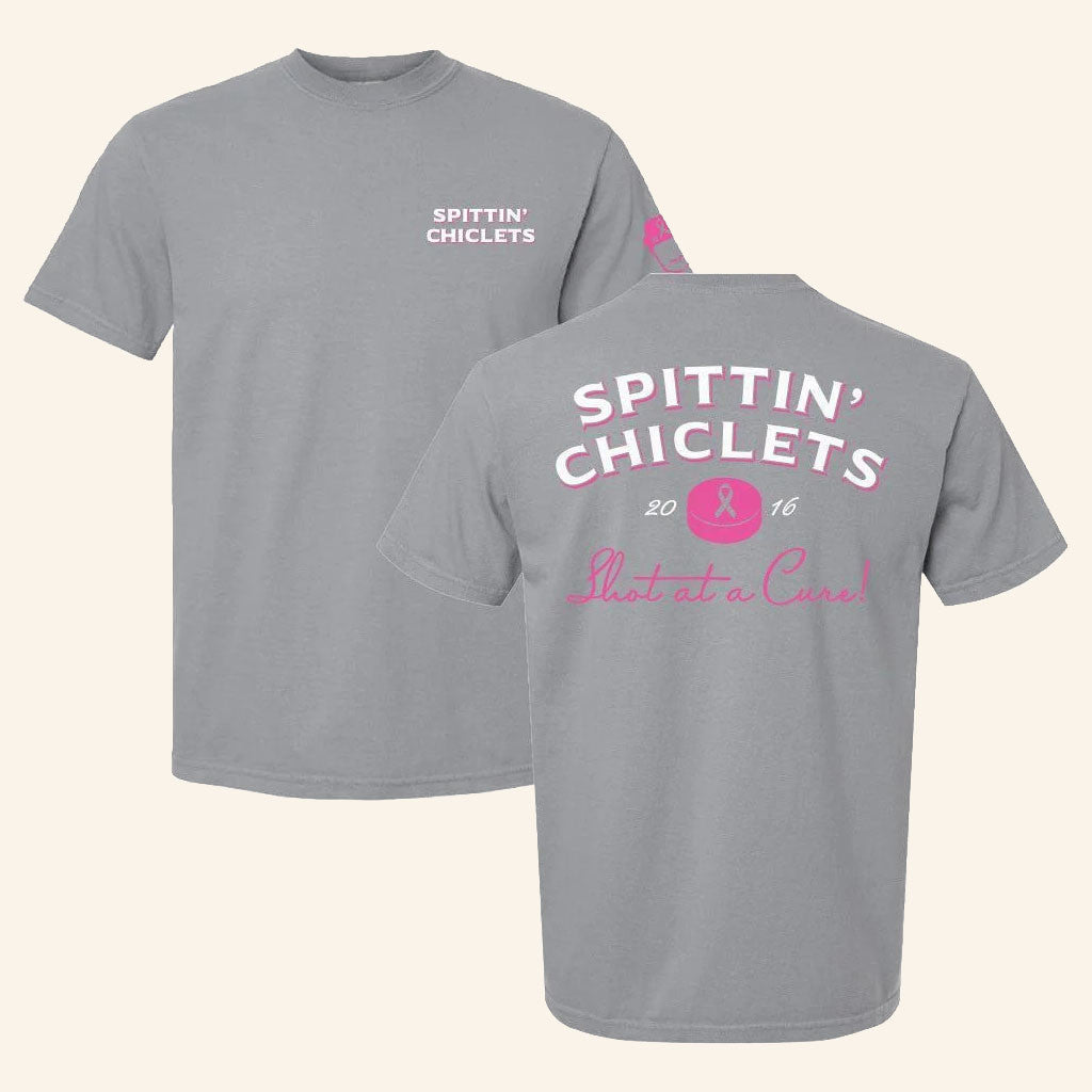 Spittin' Chiclets X Move Over Breast Cancer T-Shirt Shot At A Cure Tee Cancer Fighter Gifts