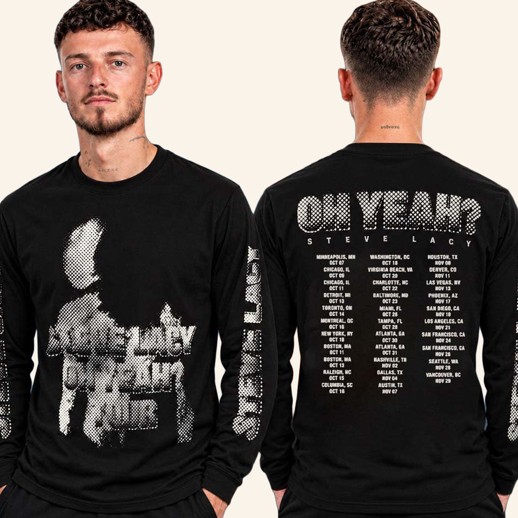 Steve Lacy Merch Oh Yeah Tour 2026 Long Sleeve Shirt Present Ideas For Music Lovers