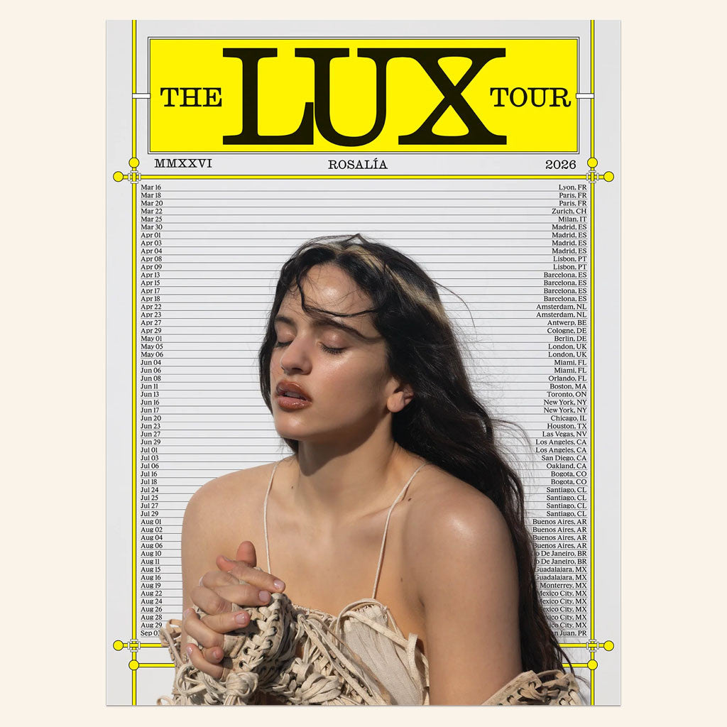 Rosalia Merch 2026 LUX Tour Trailer Poster Music Lovers Living Room Wall Art