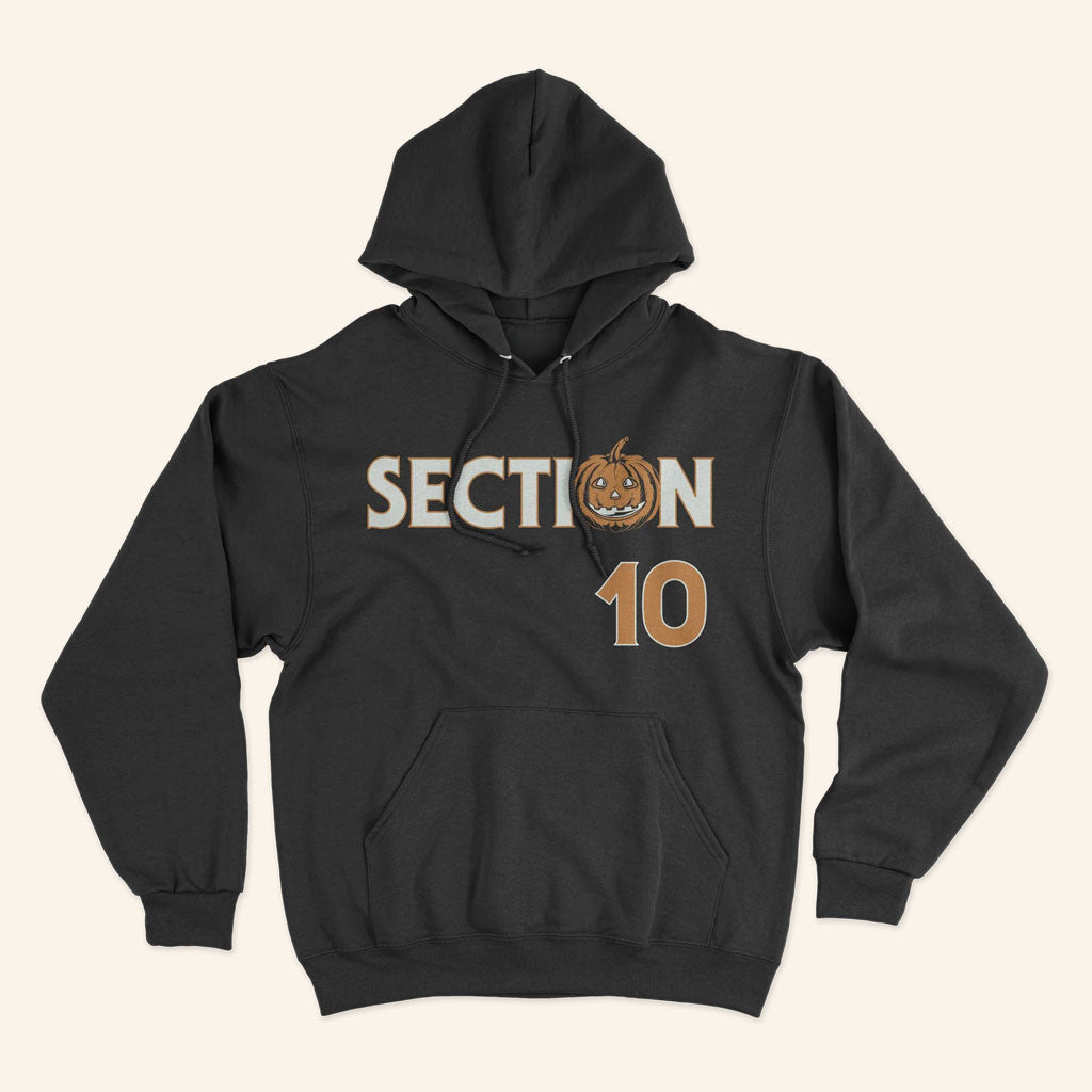 Section 10 Merch 2026 Pumpkin Hoodie Halloween Clothing Gift For Podcast Lovers