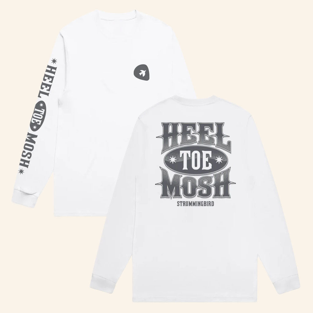 Strummingbird Festival Merch 2026 Heel Toe Mosh Long Sleeve T-Shirt Presents For Music Lovers