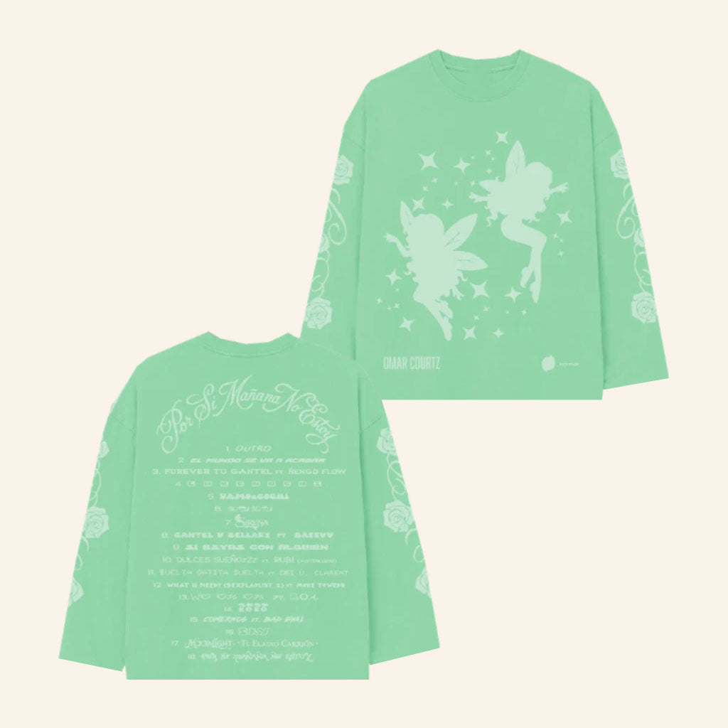 Omar Courtz Merch 2026 PSMNE x Mythik Long Sleeve T-Shirt Green Presents For Music Lovers