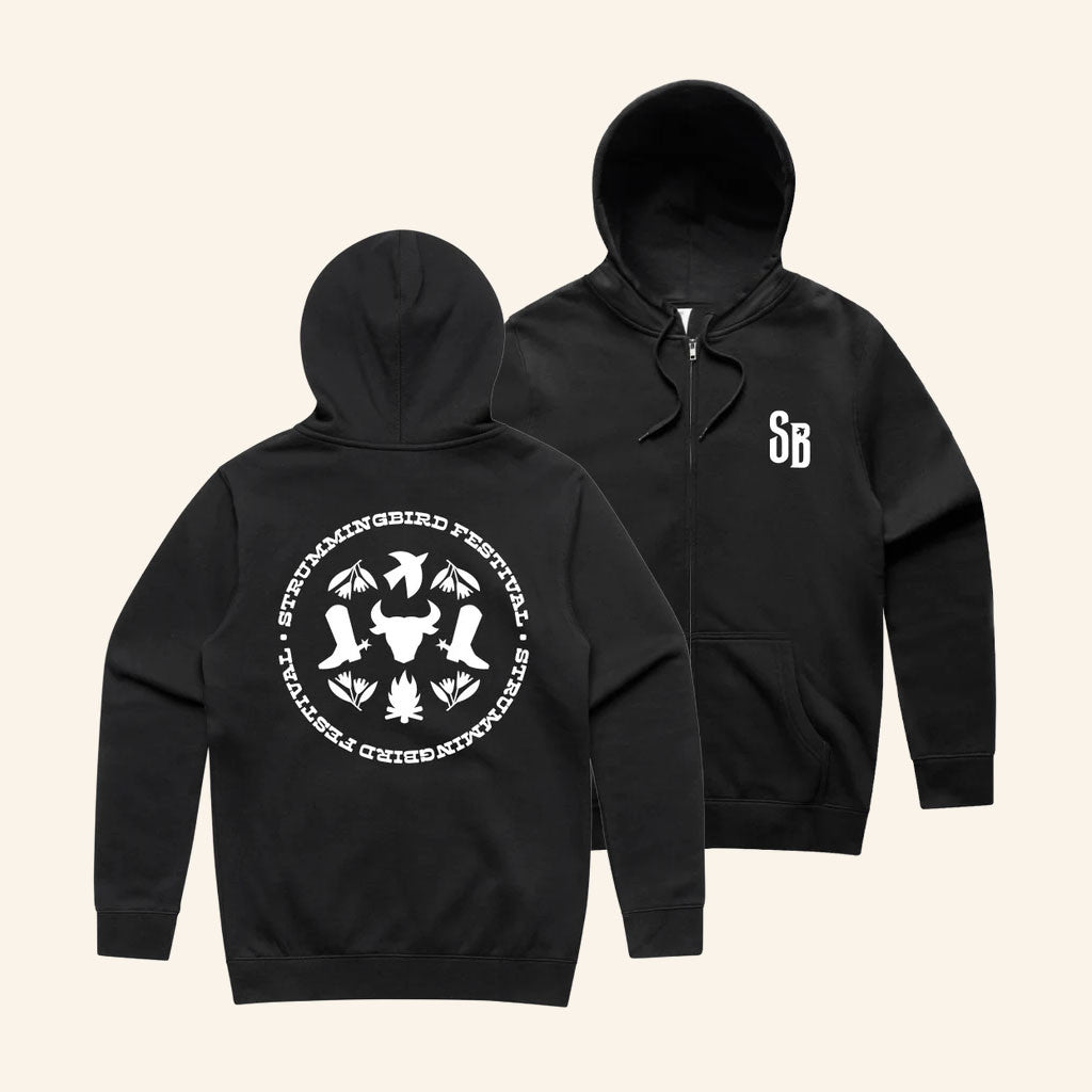 Strummingbird Festival Merch 2026 Cowboy Strummingbird Zip Hoodie Gifts For Brother