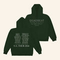 Tame Impala Merch 2026 US Tour Deadbeat Tour Zip Hoodie Gifts For Music Fans