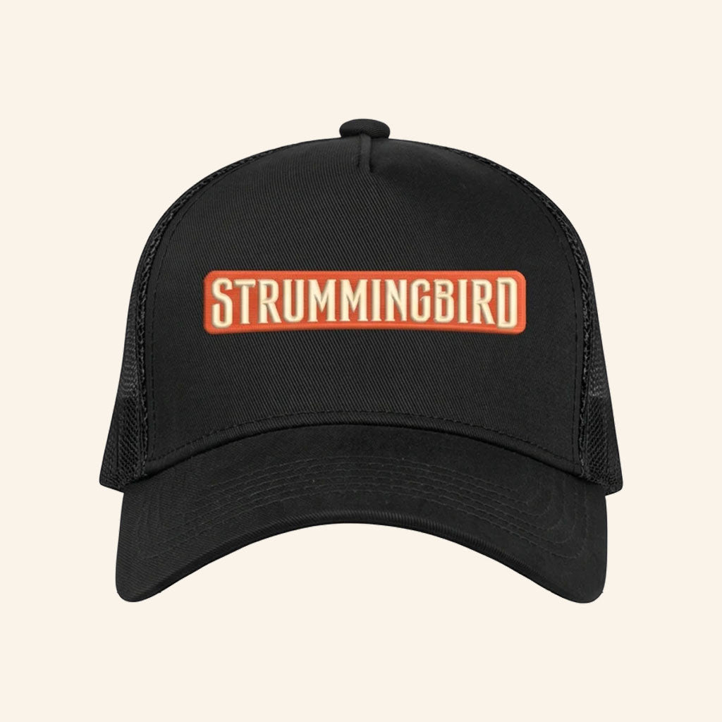 Strummingbird Festival Merch 2026 Strummingbird Black Trucker Hat Embroidered Gift For BFF