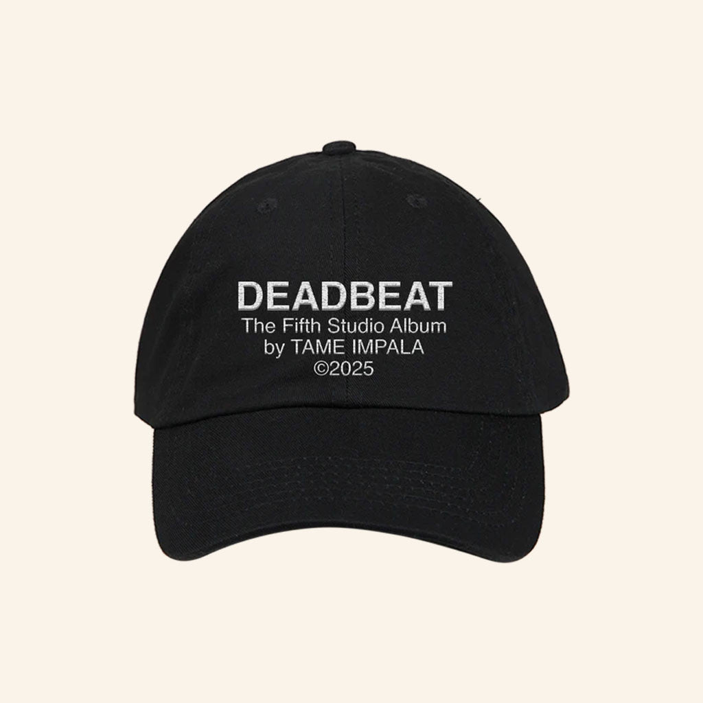 Tame Impala Merch 2026 Deadbeat Lockup Dad Hat Embroidered Birthday Gifts For Music Lovers
