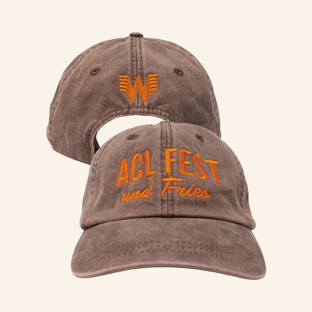 Whataburger x ACL Fest Merch 2026 Whataburger x ACL Fest Dad Hat Embroidered Gift For BFF