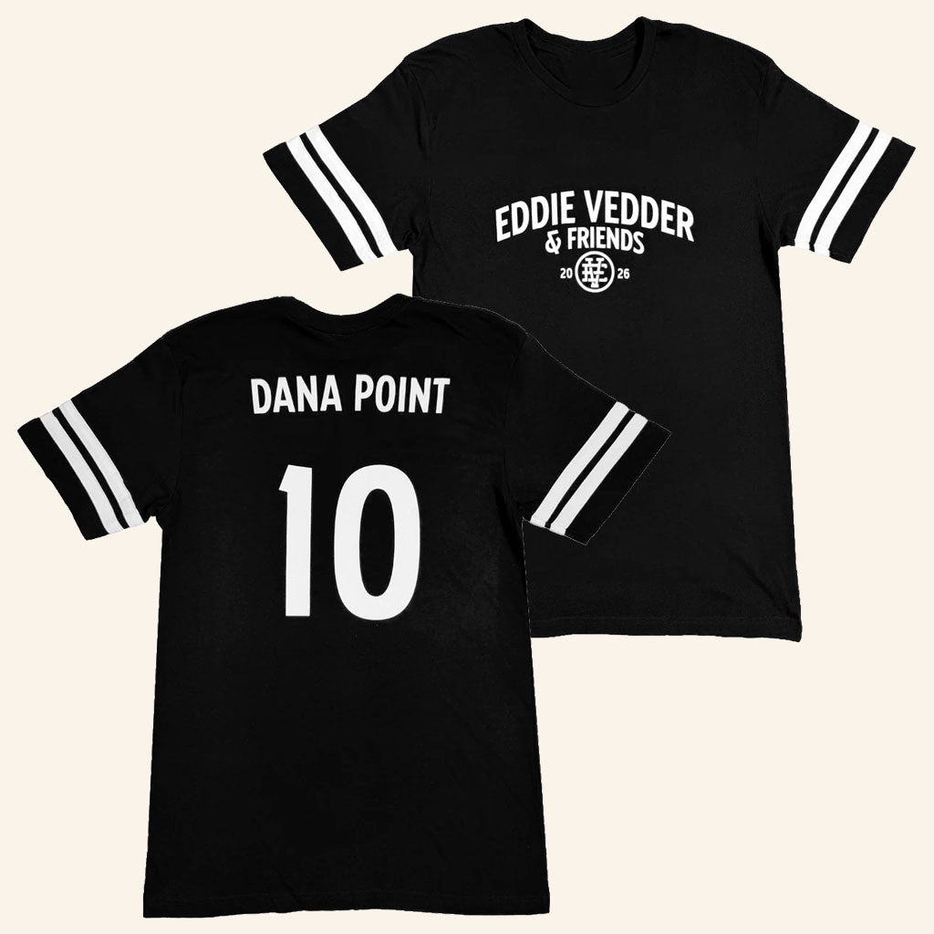 Eddie Vedder Merch 2026 Eddie Vedder And Friends #10 Dana Point Football T-Shirt BFF Gifts
