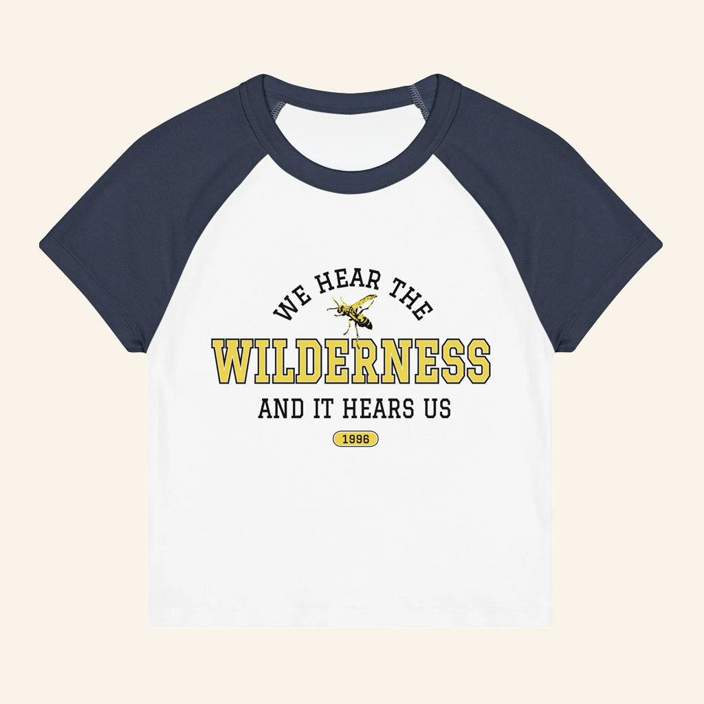 Yellowjackets Merch 2026 Yellowjackets Raglan T-Shirt We Hear the Wilderness Shirt Fan Gear