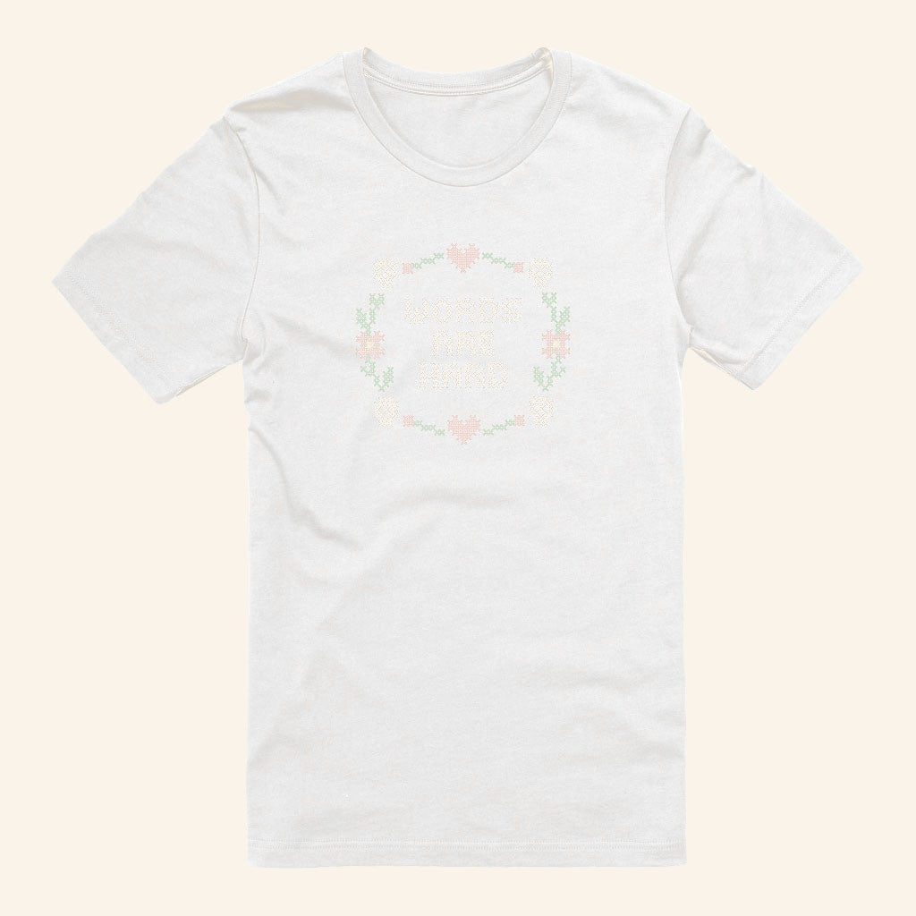 Evan And Katelyn Merch 2026 Words Are Hard T-Shirt Pixel Art Tee Gift For YouTube Fans