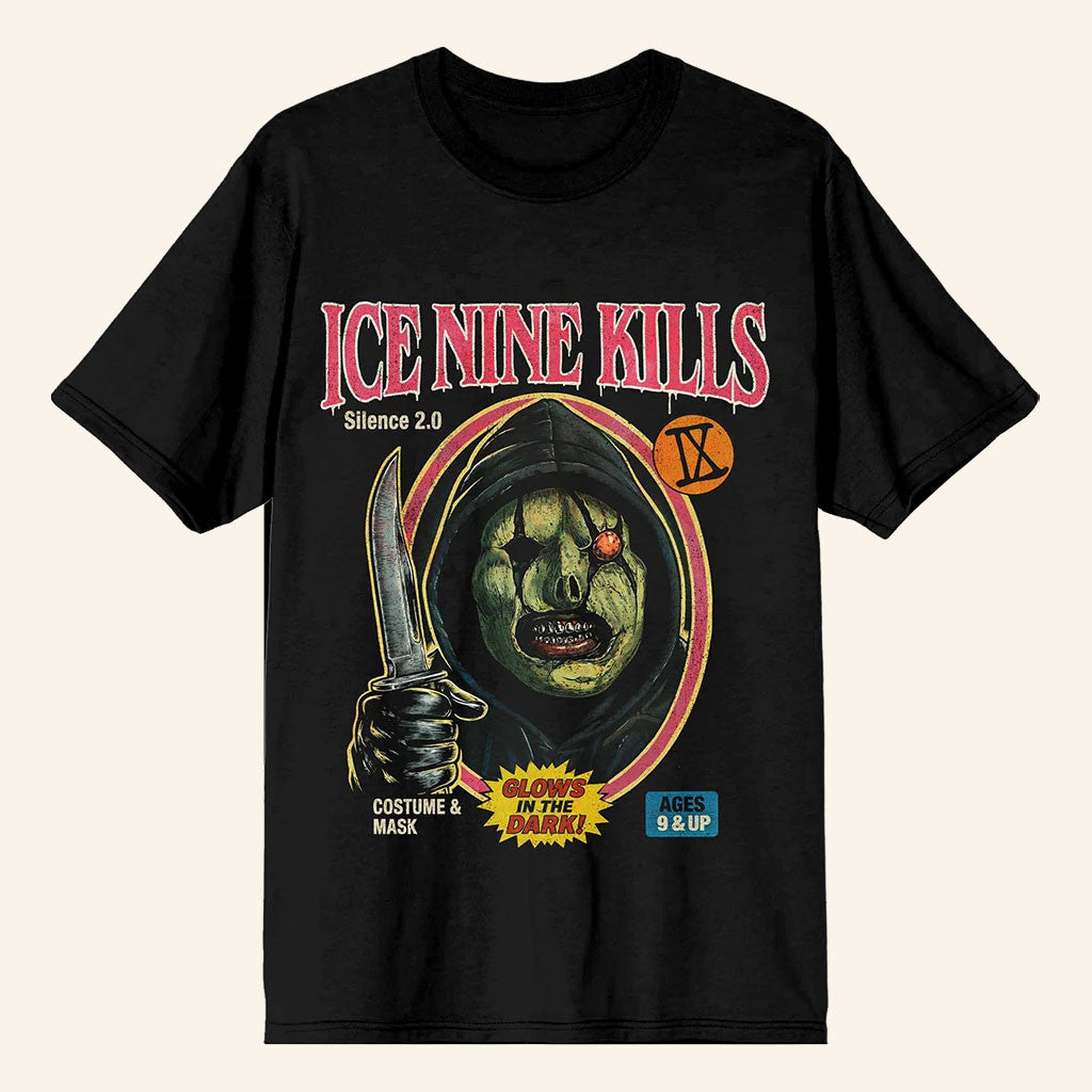 Ice Nine Kills Merch 2026 Mask Hysteria Glowing T-Shirt Gift Ideas For Band Fans