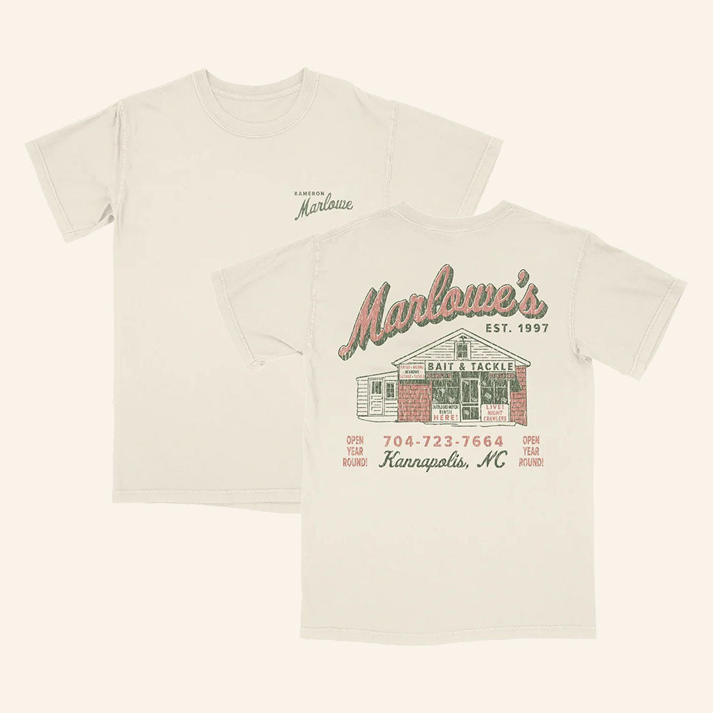 Kameron Marlowe Merch 2026 Marlowe's Bait And Tackle T-Shirt Music Lover Gifts For Him