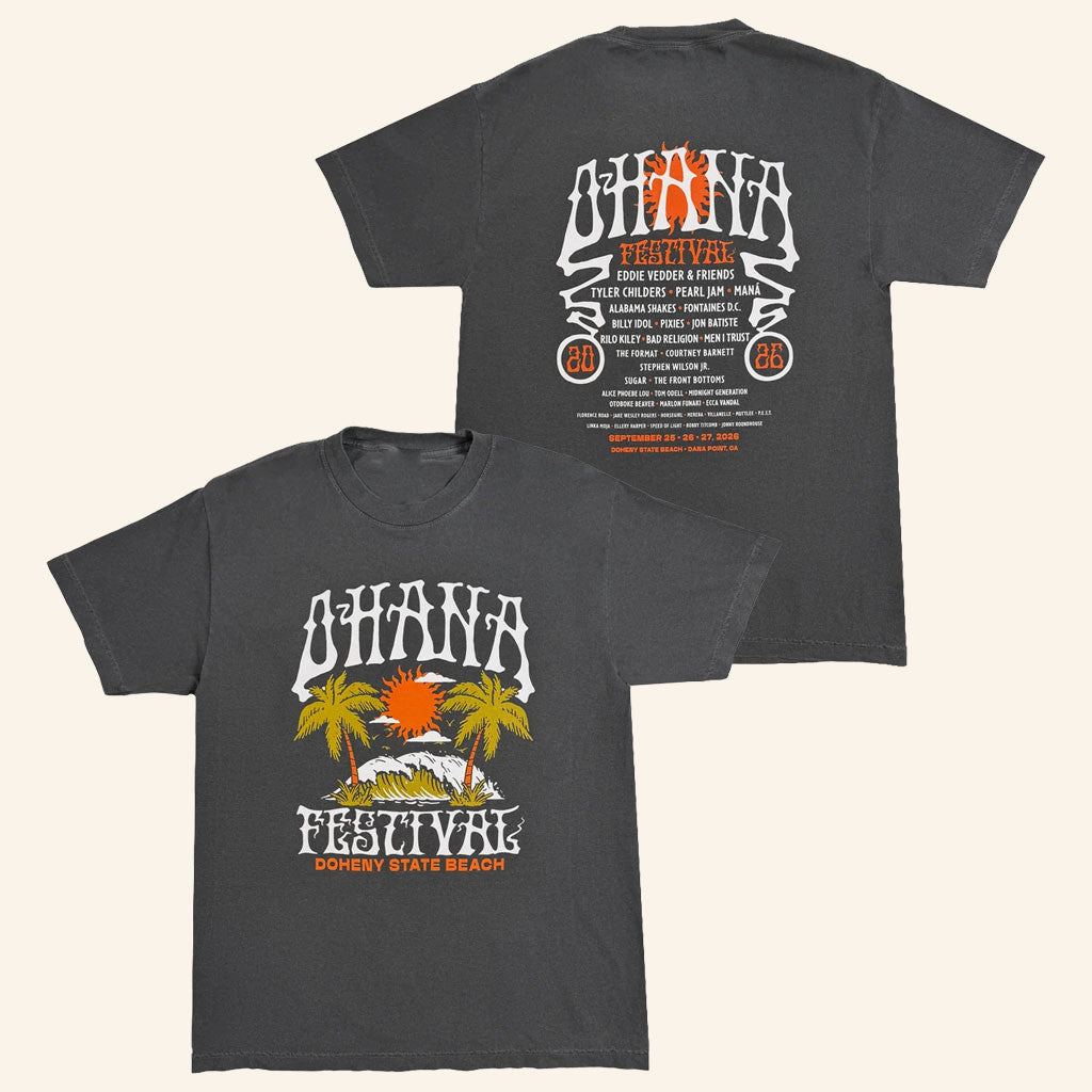 Ohana Festival Merch 2026 Doheny State Beach Lineup T-Shirt Gifts For A Festival Goer