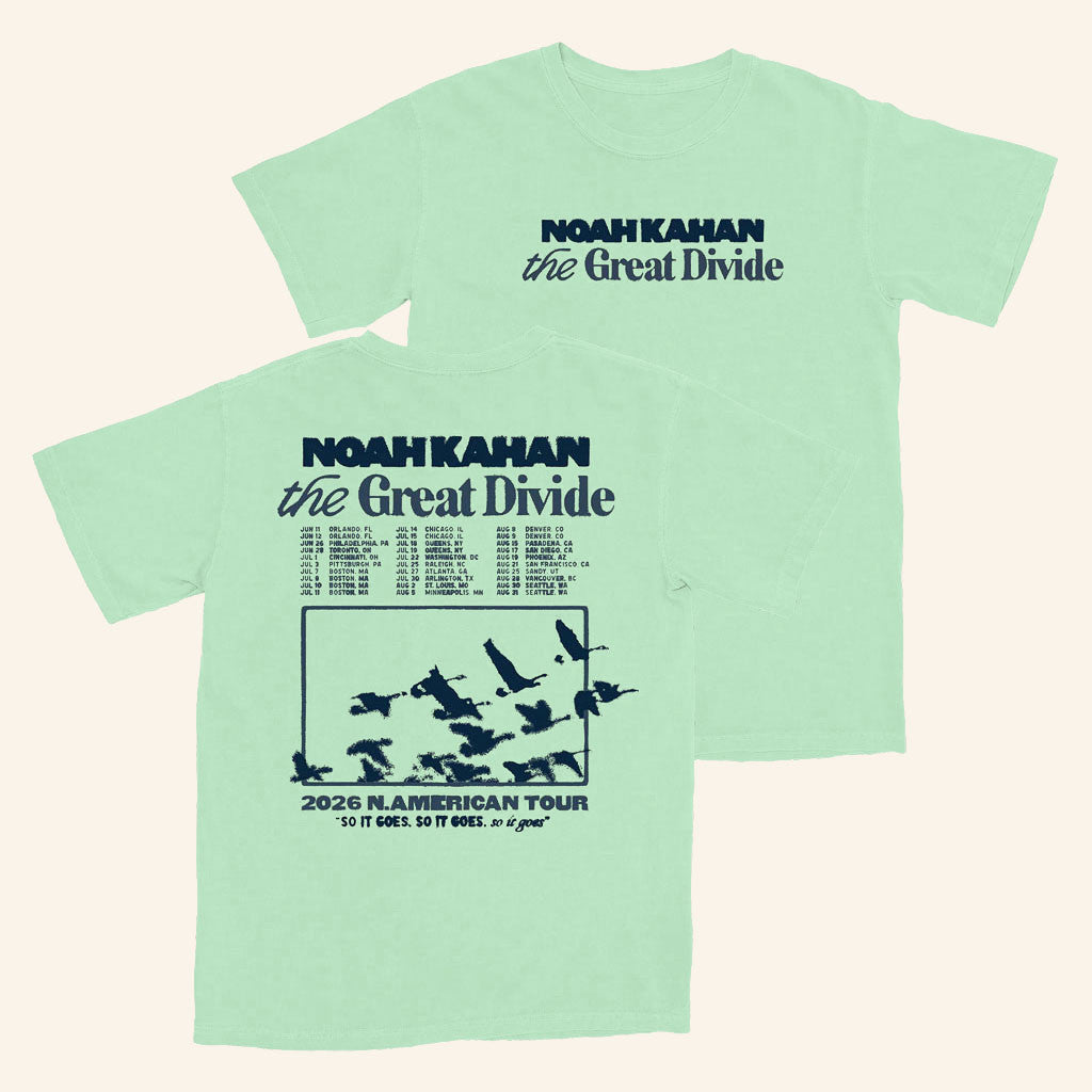 Noah Kahan Merch 2026 Migration Tour T-Shirt NK The Great Divide Merch Presents Music Lovers