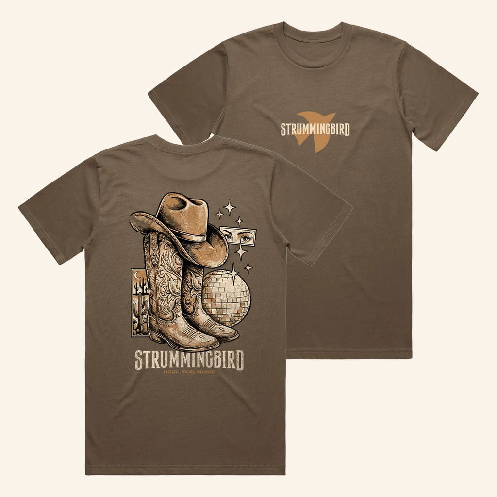 Strummingbird Festival Merch 2026 Disco Boots T-Shirt Music Lover Gift Ideas For Him
