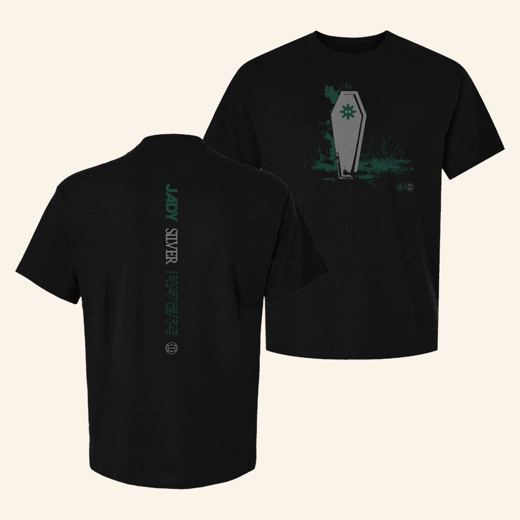 Jady Merch 2026 Jady Silver T-Shirt White Casket Shirt Anniversary Collection Apparel Fan Gift