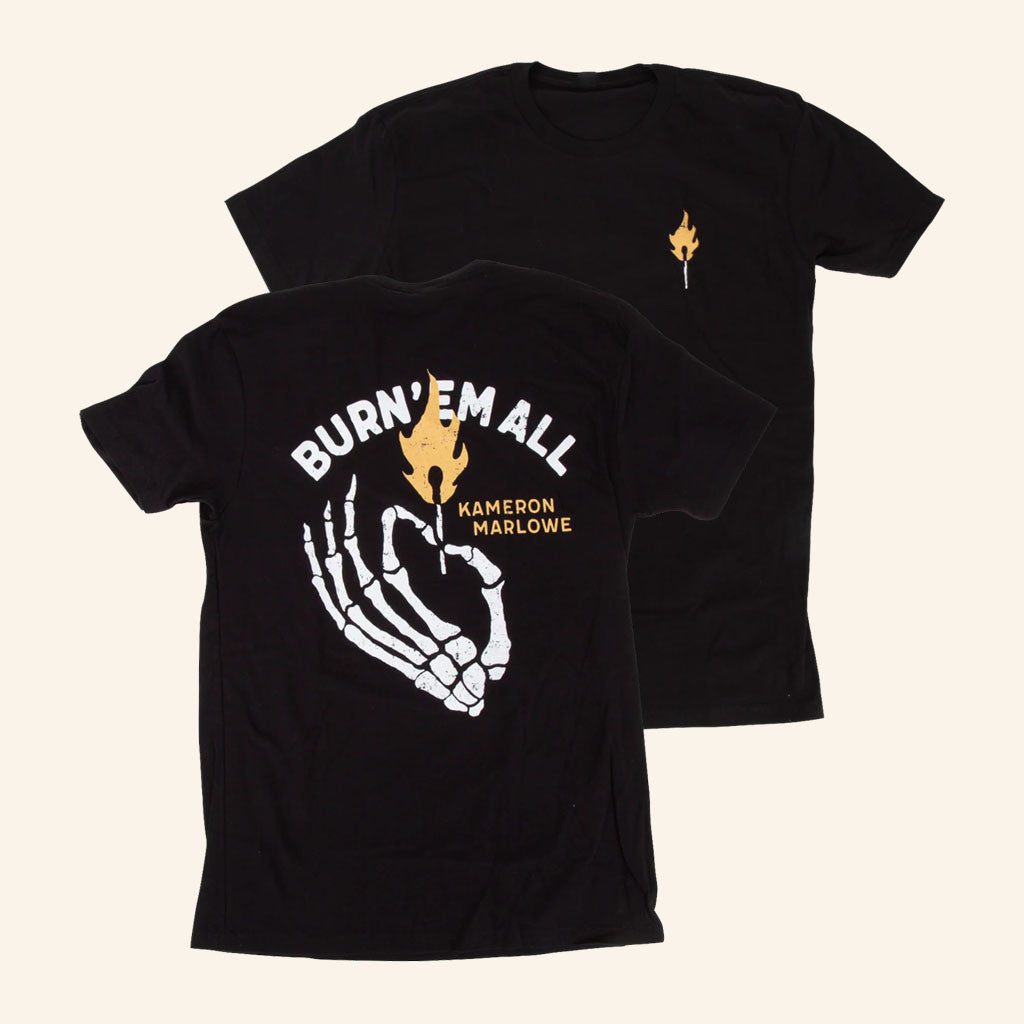 Kameron Marlowe Merch 2026 Burn Em All T-Shirt Kameron Marlowe Shirt Gifts For Music Fans