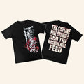 Piled Flesh Merch 2026 KWM Gear Heart Shirt The Skyline Will Crumble And The Machine Will Feed