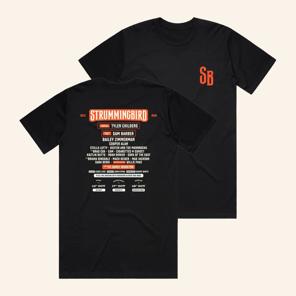 Strummingbird Festival Merch 2026 Tour T-Shirt Gifts For Music Enthusiasts