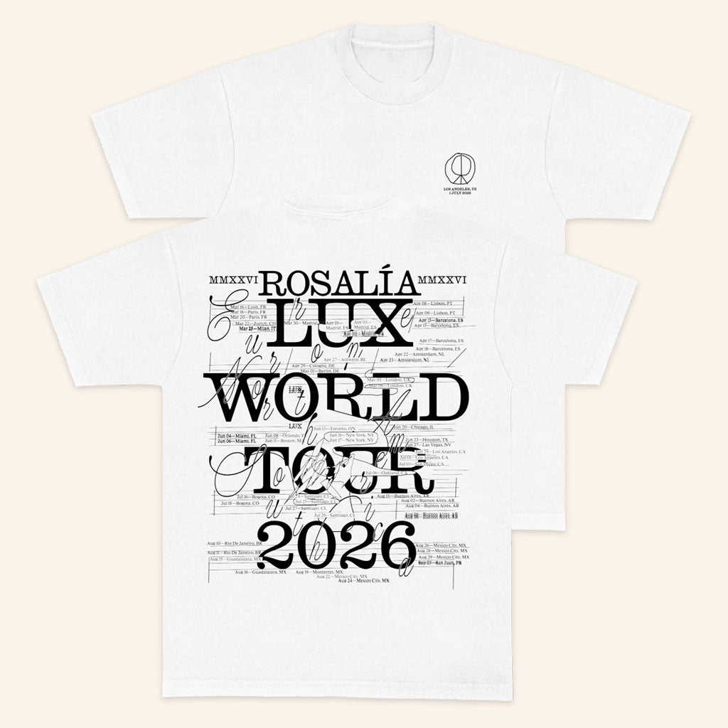 Rosalia Merch 2026 LUX World Tour LA #2 Event T-Shirt Cool Gifts For Music Lovers