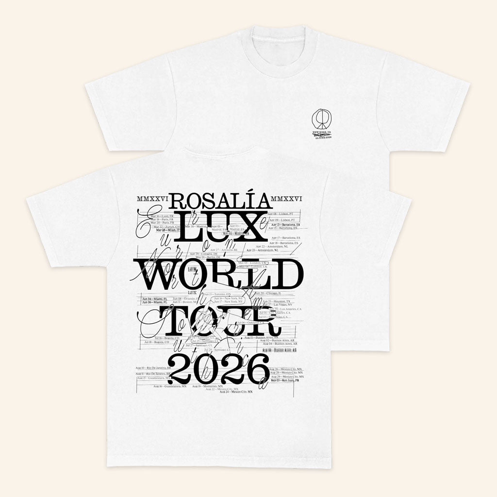 Rosalia Merch 2026 LUX World Tour NYC #2 Event T-Shirt Gifts For Music Enthusiasts