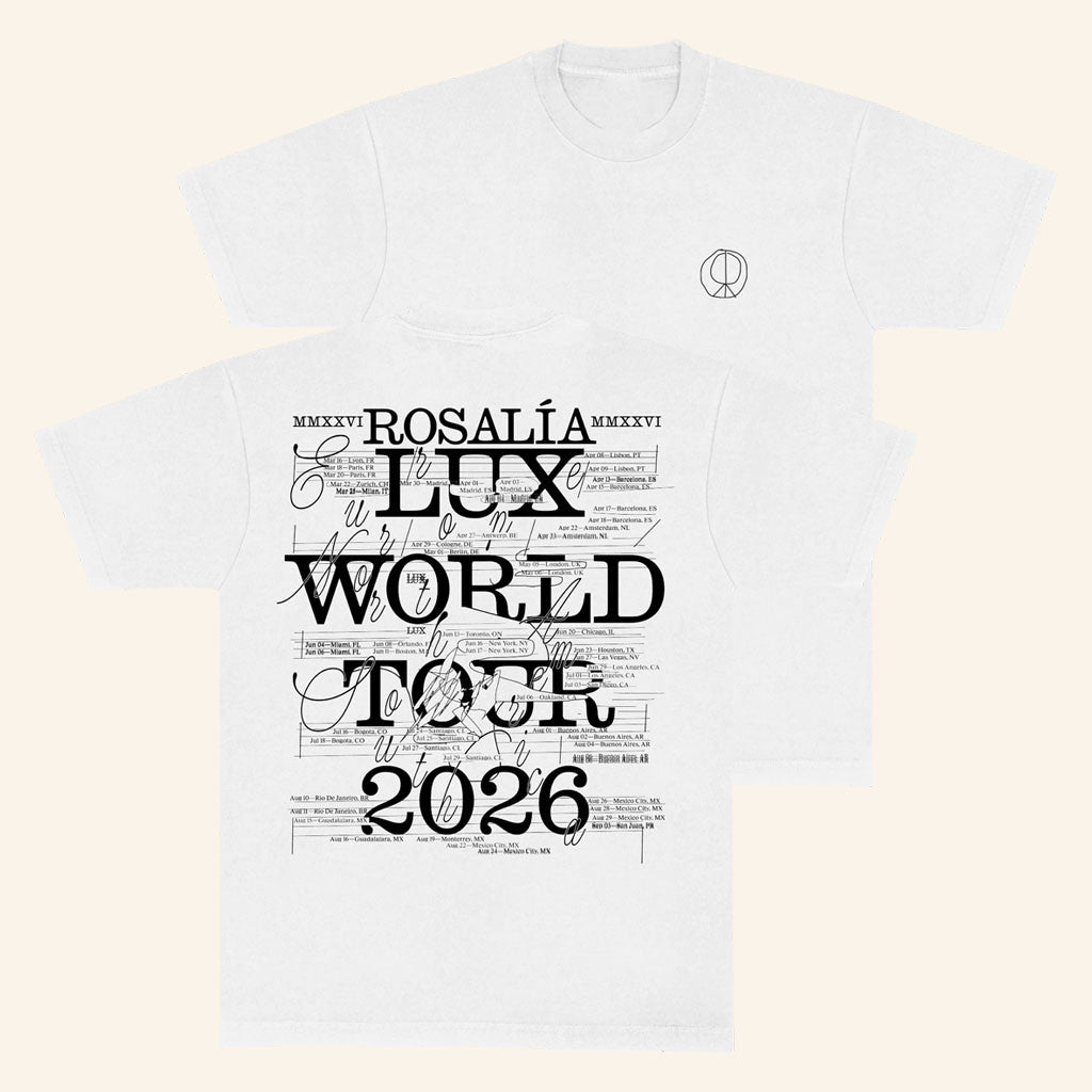 Rosalia Merch 2026 Lux World Tour Sheet Music T-Shirt Birthday Gift For Friends