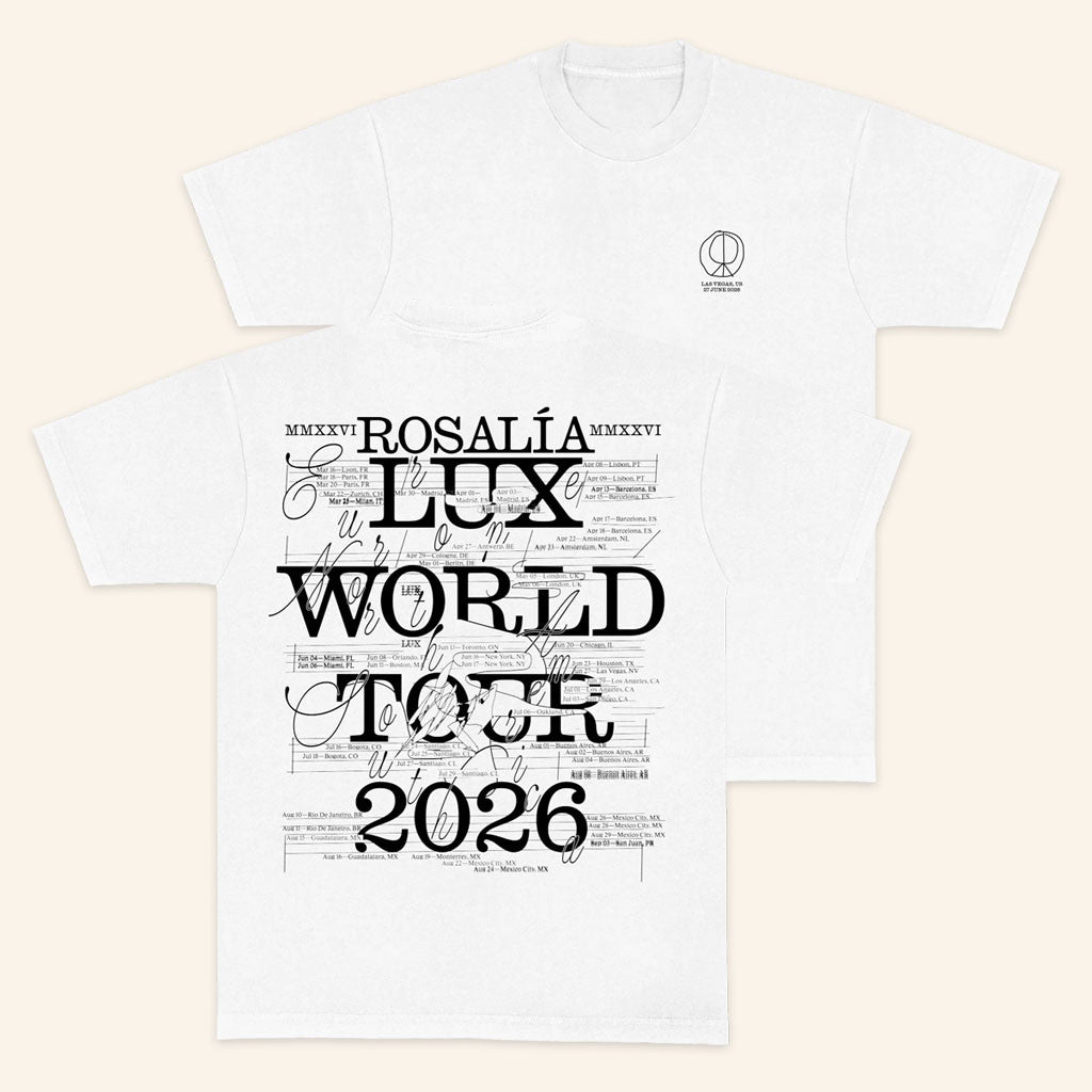 Rosalia Merch 2026 LUX World Tour Vegas Event T-Shirt Birthday Gift For Him