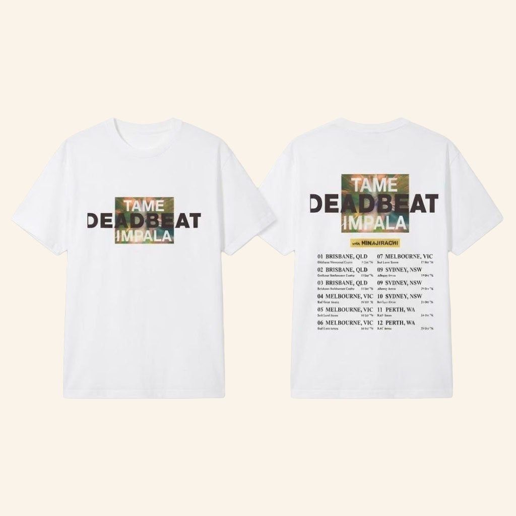 Tame Impala Deadbeat With Ninajirachi 2026 Tour T-Shirt Tame Impala Merch Music Fan Gifts