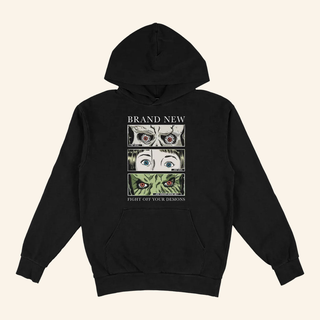 Brand New Band Merch 2026 Devil And God Comic Hoodie Presents For Music Lovers