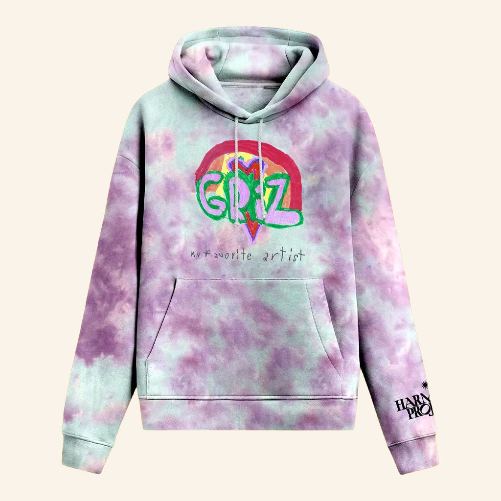 GRiZ Merch 2026 Harmony Project X Colibri Tie Dye Hoodie Presents For Music Lovers