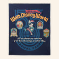 Walt Disney World 55th Merch 2026 Mickey Mouse Throw Blanket Gift For Disney Lovers