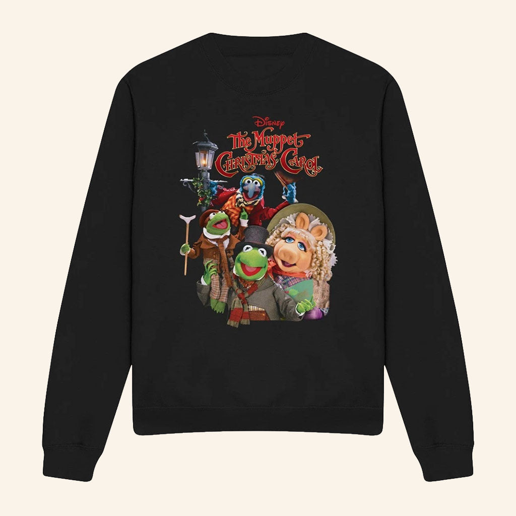 Muppets Christmas Carol Merch Poster Sweatshirt Black Best Gifts For Disney Lovers