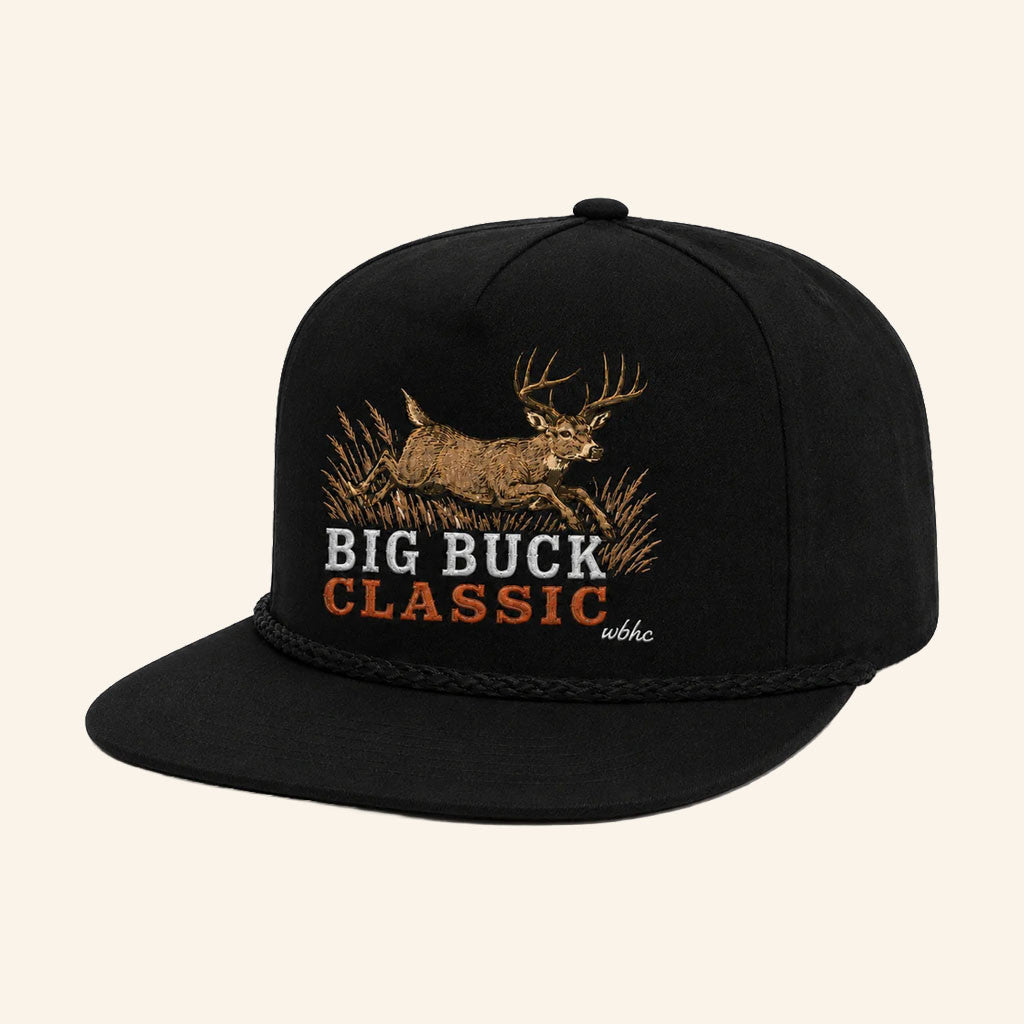 Whiskey Bent Hat Co Merch 2026 Big Buck Classic Black SnapbacK Hat Gift For Deer Lovers