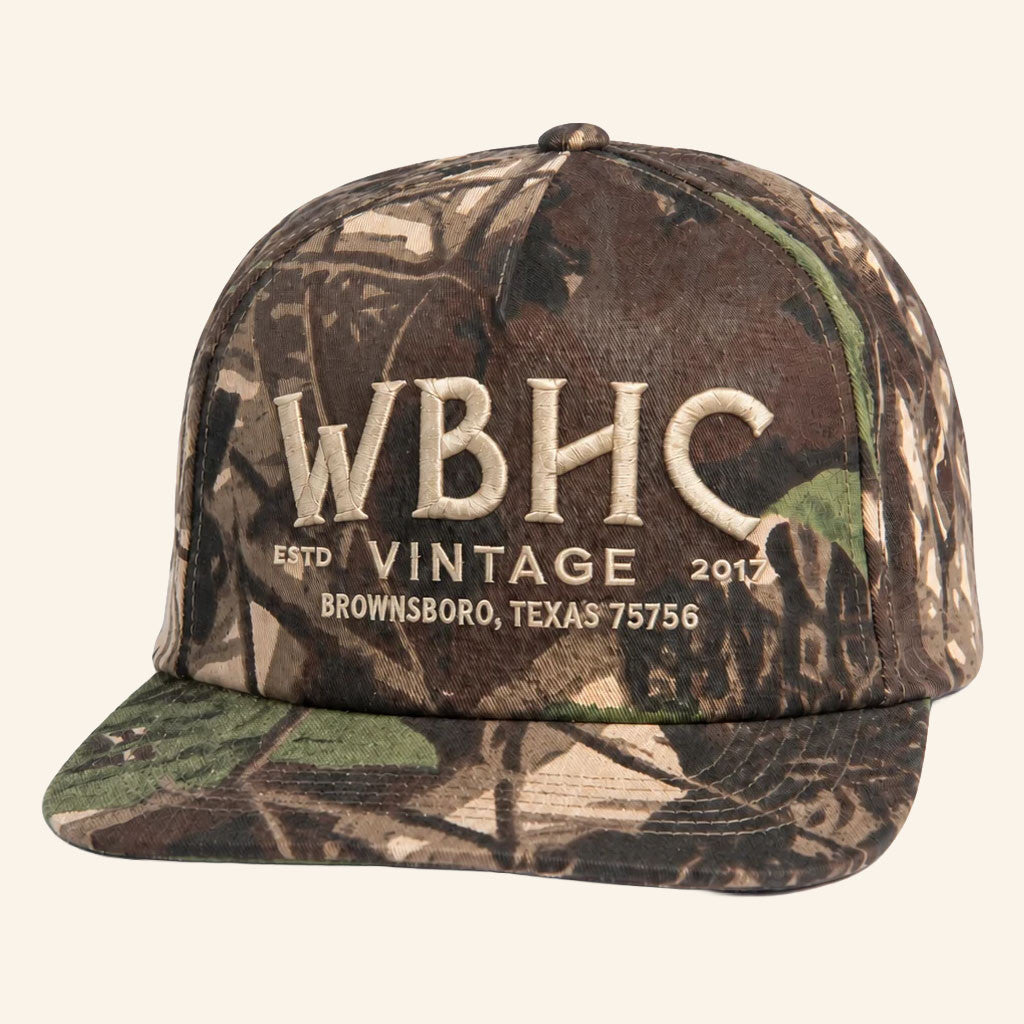 Whiskey Bent Hat Co Merch 2026 Vintage Camo Snapback Hat WBHC Hat Embroidered Gift For Dad