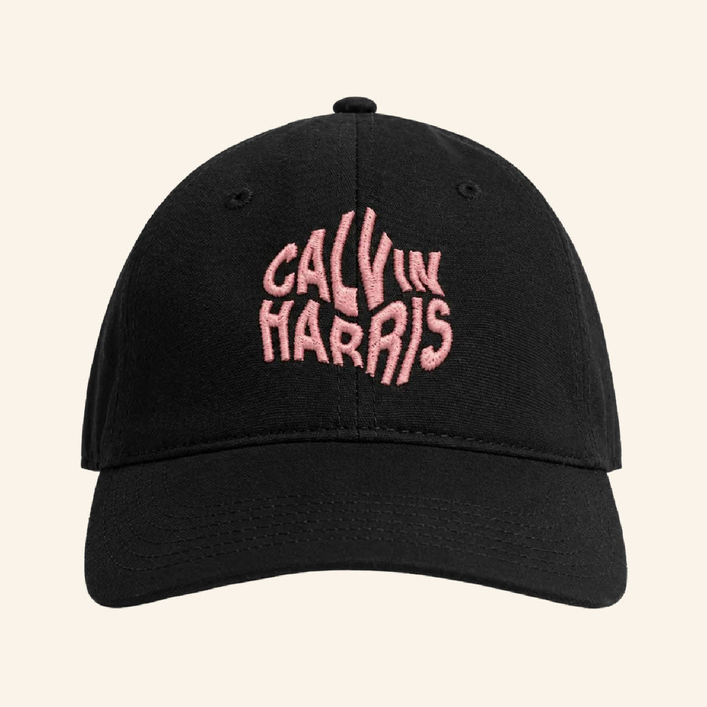 Calvin Harris Merch 2026 Black Wave Logo Hat Embroidered Calvin Harris Hat Gift For DJ Fans