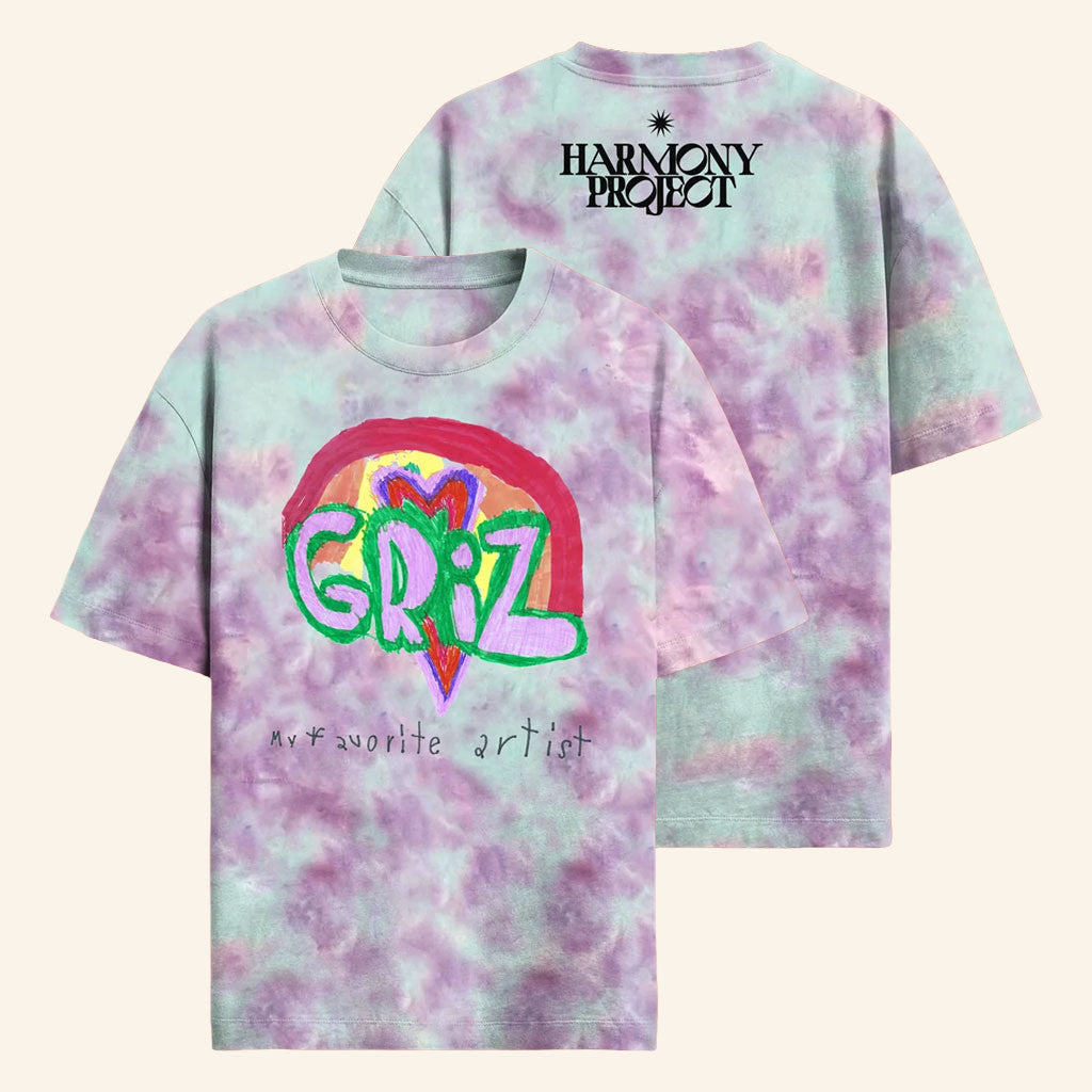 GRiZ Merch 2026 Harmony Project X Colibri Tie Dye T-Shirt Gift Ideas For Music Lovers