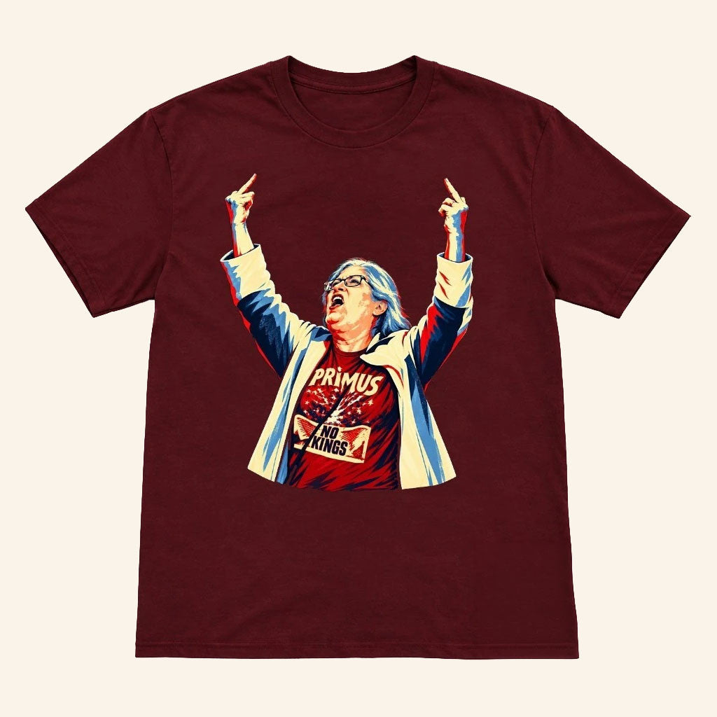Aunt Sue Middle Finger Trump Rally T-Shirt Primus Shirt No Kings Anti Trump Clothing Gifts