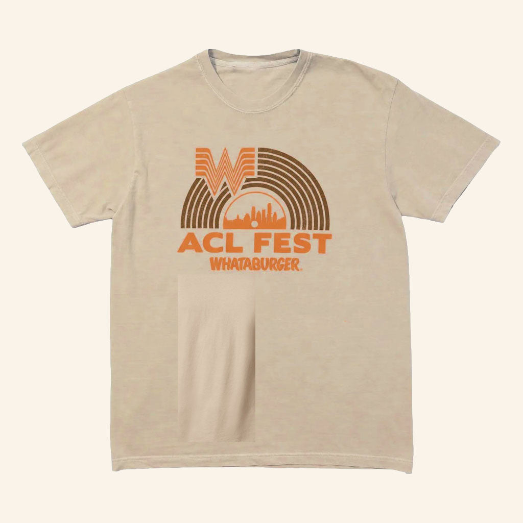 Whataburger x ACL Fest Merch 2026 Whataburger x ACL Fest Record T-Shirt Gift For Besties