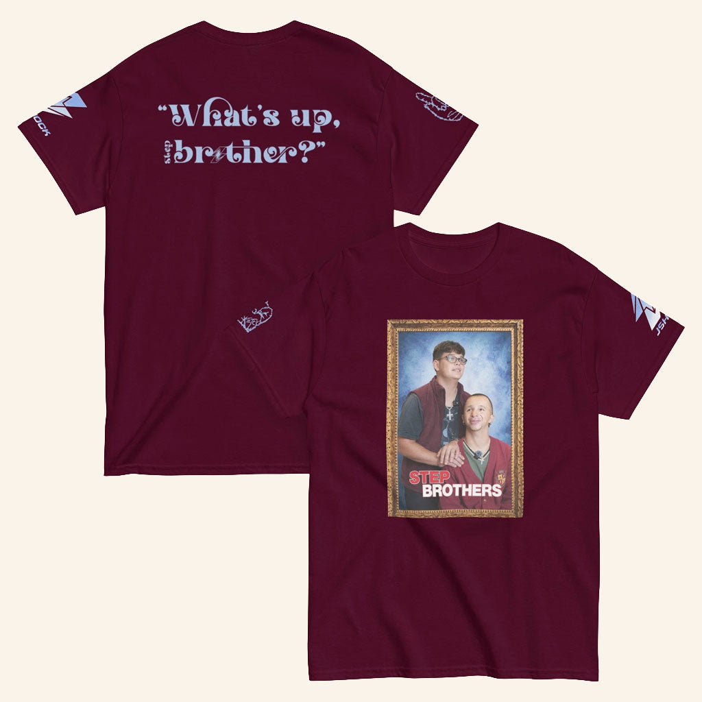 JShock Merch 2026 JSketch Streamer University Collab T-Shirt Step Brothers Parody Tee Gifts