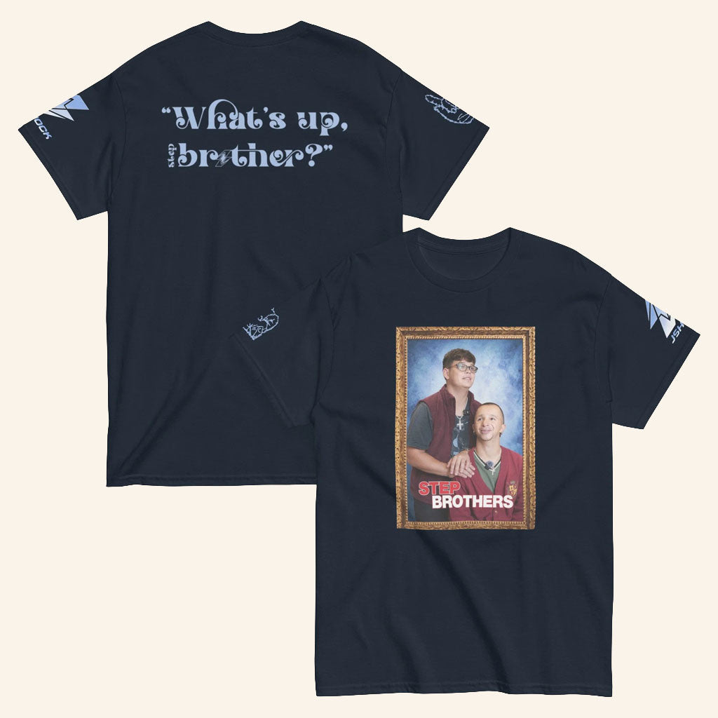 JShock Merch 2026 JSketch Streamer University Collab T-Shirt Step Brothers Tee Gifts For Fans
