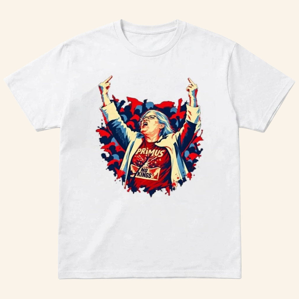 Aunt Sue Anti Trump Protest Shirt Middle Finger Woman Trump Rally Syracuse NY 2026 T-Shirt