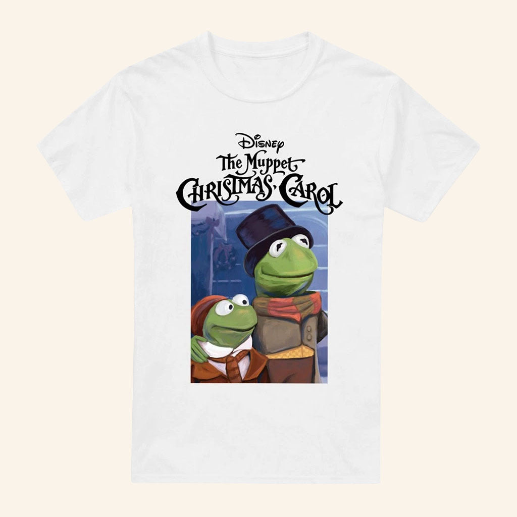 Muppets Christmas Carol Merch Kermit T-Shirt White Best Gift For Disney Lovers