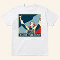 Woman Fck The Gop Trump Rally T-Shirt Aunt Sue Middle Finger Political Clothing Him Gifts