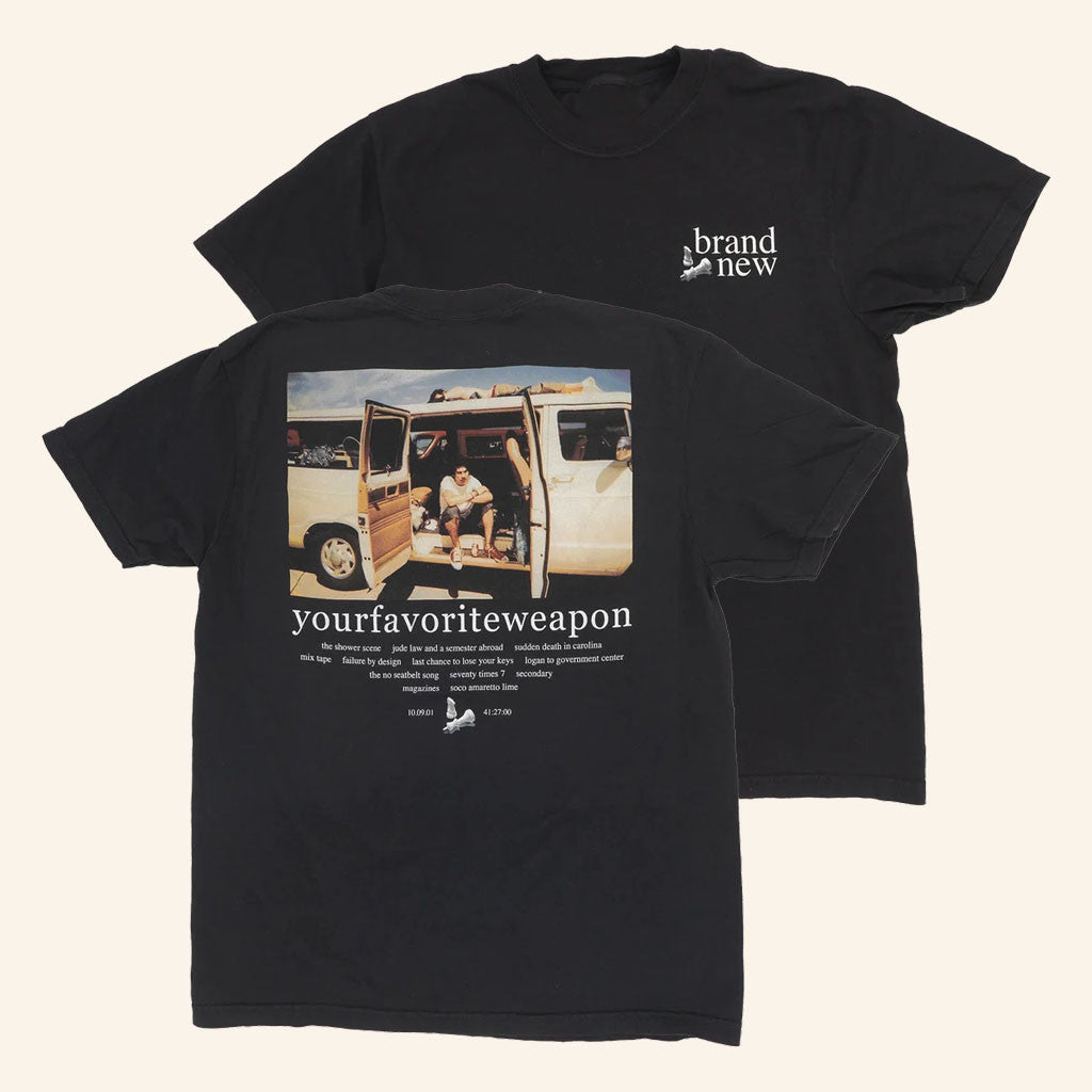 Brand New Band Merch 2026 Your Favorite Weapon T-Shirt Presents For Rock Lovers