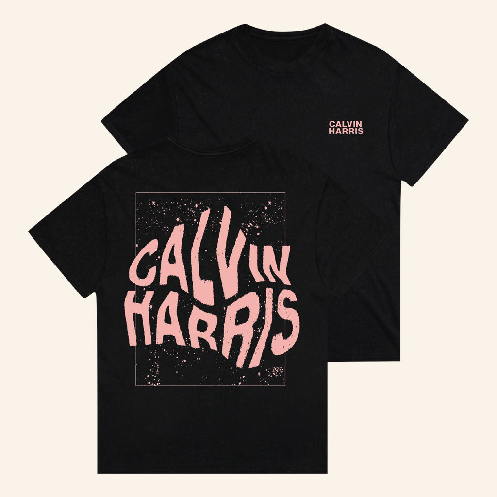 Calvin Harris Merch 2026 Wave Logo Black T-Shirt Calvin Harris Shirt Gift For Music Lovers